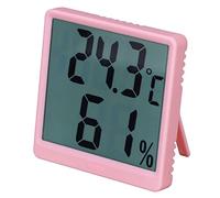 MasYosh Termómetro de Higrómetro Digital, Monitor de Humedad de Temperatura Interior con Sensor de Alta Precisión, para el Taller de Laboratorio de Sala de Estar en el Hogar (Rosa)