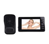 MasYosh Timbre con Video Inalámbrico, Pantalla IPS de 4,3 Pulgadas Conversación Bidireccional No Se Necesita WiFi IP65 Resistente Al Agua Fácil Instalación con Protocolo Privado 2.4G,