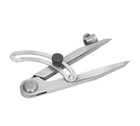 MasYosh Trazador de Brújula, Herramienta Divisora de Ala de Bloqueo de Acero Al Carbono para Marcado Mecánico y Fabricación de Cuero, con Ancho Ajustable y Portalápices de 125 Mm