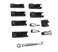 MasYosh Tuerca de resorte de 1/2 pulgadas, puntal de suspensión, cubo dividido, herramienta de expansión de mangueta para quitar amortiguadores (tipo C, 11 unidades)