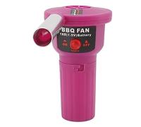MasYosh Ventilador de Barbacoa Portátil Alimentado por Batería, Soplador de Aire Encendedor Eficiente para Camping Al Aire Libre Barbacoa de Carbón para Viajar, Violeta