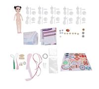 Masyrt 10 maniquíes, sin costura, conjunto de diseñadores de vestidos de cáñfo, explorar la cultura del hanfú, educación temprana, crear múltiples disfraces con tela para niños, arte y