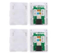 Masyrt 2 unidades RJ45 Cat6 Single Port Desktop Info