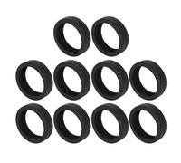 Masyrt 8 piezas cubre ruedas para equipaje de mano Maleta Ruedas Giratorias Protección Cubierta de Silicona Reducción Silenciosa del Ruido Negro Oscuro, predeterminado