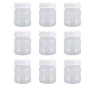 Masyrt 9 botellas de 90 ml de cuello ancho para colección y almacenamiento de leche materna con tapas a prueba de fugas, recipiente reutilizable para un almacenamiento seguro de leche materna