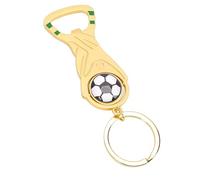 Masyrt Abrebotellas de trofeo de fútbol, llavero, aleación de aluminio, llavero, abrelatas para aficionados al fútbol, hogar, camping, fiestas