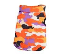 Masyrt Abrigo de poliéster para perros con bonito patrón, suave, transpirable, cálido, para perros y gatos, reversible, práctico, mantiene a tu mascota caliente, para fiestas de Halloween, cumpleaños