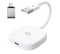 Masyrt Adaptador de espejo Carplay con cable, adaptador de espejo de coche, dispositivo de espejo de pantalla de coche para teléfonos iOS (redondo)