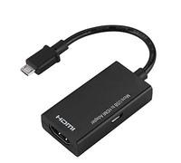 Masyrt Adaptador Micro USB a HDMI, Videos de 1080p, Sonido Estéreo de 8 Canales, Señal Estable, Amplia Compatibilidad, para el Teléfono Android a la Televisión HD, con un Adaptador de