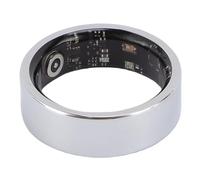 Masyrt Anillo de Acondicionamiento Físico Inteligente, Conteo de Pasos GPS Control a Prueba de Agua, Soporte para, iOS, Material de Acero TI, Plata, con (Tamaño 9 (ID 18.9 mm / 0.74in C 59.5 mm /