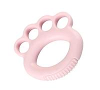 Masyrt Anillo de Ensanchador de Dedo de Silicona, Fortalecedor de Agarre de Mano de 4 Agujeros para Niños Estudiantes (Rosa)
