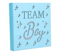 Masyrt Baby Hundred Days Decoraciones de Fiesta Colores Brillantes LED Adornos de Madera para Baby Shower