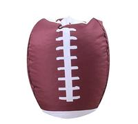 Masyrt -Bohnen -Pocket Sillas, relleno de almacenamiento de animales frijoles bolsillos cubierta de la silla con cremallera Rugby/fútbol/voleibol/béisbol bolsa impresa para organizar, 18 pulgadas