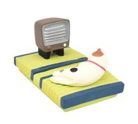 Masyrt Bonito soporte para teléfono de escritorio con mango estable, soporte universal para todos los dispositivos, ángulo de visión, mini estación de trabajo, ideal para viajes, exquisito (gato)