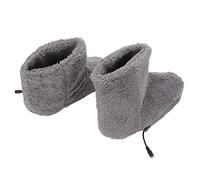 Masyrt Calentador de Pies Calentado con Carga USB,Zapatos Calentadores de Felpa Eléctricos Suaves y Relajantes para Comodidad en el Frío Invierno, Botines con Calefacción