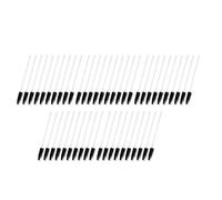 Masyrt Cepillo de extensión de pestañas, curvatura ajustable, fibras blandas, pequeño y ligero, 50 por ciento, diseño, higiénico y cómodo, muy adecuado para el hogar, para tiendas de belleza (blanco
