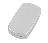 Masyrt Descompresión de fibra de carbono pulida a mano para la vida diaria plata, juguete deslizante para el TDAH, juguete sensorial brillante y elíptico para aliviar el estrés con bandas de PTFE