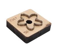 Masyrt Die de Cuero, Bola de Flores, Molde de Cuero, Herramienta de Artesanía de Metal para Llavero, Bolso, Decoración de la Billetera, con Diversión Artesanal para Amigos y Niños (50 mm)