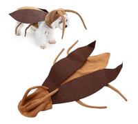 Masyrt - Disfraz de cucaracha para perros pequeños y gatos, disfraz de cucaracha divertido para mascotas, cosplay de fiesta de halloween, fácil de llevar, ropa rastrera para la