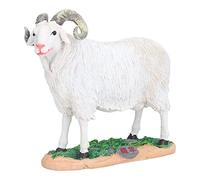 Masyrt Estatua de oveja, bonita y vibrante, rústica, resistente al agua, de resina, para decoración del hogar, patio, jardín, oficina