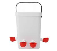Masyrt Guerto Automático de Pollo, Cimas de Aves de Corral Automáticas de 12l Gran Capacidad, 4 Tazones para Beber, Adecuados para Pollo, Ganso, Pato, Codorniz, Paloma y Más