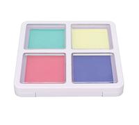 Masyrt Kit de pintura facial y corporal activada por agua de 4 colores, maquillaje de larga duración, adecuado para Halloween, Navidad, cosplay, fiestas, 1,41 oz (tipo 1)
