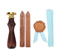 Masyrt Kit de Sello de Cera, con Exquisita Caja de Regalo de Laca Al Fuego para Invitaciones de Sellado de Letras (iris)