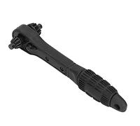 Masyrt Llave de carraca 2 en 1 de acero al carbono negro multifunción para taladro eléctrico universal