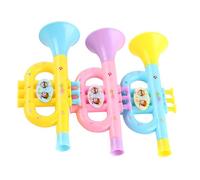 Masyrt Mini trompeta Juguetes Niños Instrumento Música Saxofón Modelos Musicales Juguetes Cuerno Pequeño Fabricante de Ruido Plástico Dibujos Animados Trompeta Educación Temprana Instrumento Musical