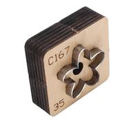 Masyrt Molde de Puñetazo de Cuero 6pcs, Herramienta de Manualidades para Bolsos y Llaves con Forma de Flores de Cuero, Cortador de Cuero, Madera y Acero de Carbono, Bola de Flores que (35 mm)