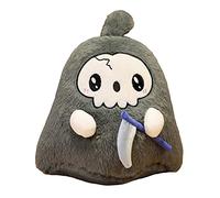 Masyrt Muñeca de peluche inspirada en el juego, peluche de dibujos animados de anime para regalos de cumpleaños de Halloween con material suave y esponjoso (gris)