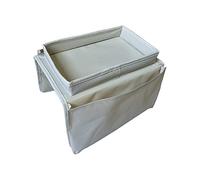 Masyrt Organizador de reposabrazos de sofá, bolsa de almacenamiento de tela Oxford con múltiples bolsillos para directorio telefónico remoto TV, café (#3)