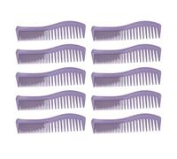 Masyrt Paquete de 10 peines de paja de trigo con mango ergonómico, grueso y fino, peine de dientes finos y anchos para peinar el cabello