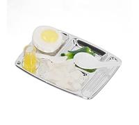 Masyrt Plato de comida para casa de muñecas, comida, bebida, juguete, simulación en miniatura, plato de cena, comida, bebida, modelo de accesorios de bricolaje