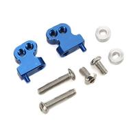 Masyrt Soporte de amortiguador delantero de aleación de aluminio ajustable | Mecanizado de precisión CNC, superficie anodizada negro/azul, duradero para reemplazo de orugas RC, juego de 2 piezas