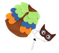 Masyrt Suministros para mascotas Velvets Owl Cartoon Dogs Prenda, Buena elasticidad, Absorción de humedad, Traje de compañía Lavable a máquina para fiestas, (M)