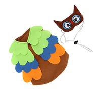 Masyrt Suministros para mascotas Velvets Owl Cartoon Dogs Prenda, Buena elasticidad, Absorción de humedad, Traje de compañía Lavable a máquina para fiestas, (S)