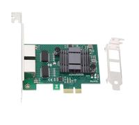 Masyrt Tarjeta de Red Gigabit Ethernet de Doble Puerto, PCIe X1 RJ45, Compatible con Chipset 82575, Ideal para Windows, Linux, Red Hat Enterprise, Freebsd