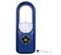 Masyrt Ventilador de Torre sin Ceño con Tanque de Agua de 100 Ml,Circulador Portátil de Pie Silencioso,Ajuste de 6 Velocidades USB Mesa de Enfriamiento Ventilador de Enfriamiento con (Azul)
