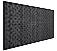 MAT 7-BANQUET Tapete de Bienvenida para Puerta de Entrada, 36 x 59 Pulgadas, tapete de Goma para Exteriores, tapete Grande Extra Grueso con Textura para Exteriores, para Entrada, Puerta Delantera,
