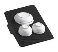 Mat - Alfombrilla de secado de discos | Heat Resistant Silicone Draining Board Mat Multifunctional Washing Up for Glass Plate & Cup Dryer Pad for Countertop Cutlery Kitchen Utensils