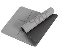 Mat Block Yoga Mat with Non-Slip 1/4'' Thick Anti-Tear, High Density TPE Eco-Friendly Foam Material for Home, Pilates and Floor Exercises & Fitness, Grey (72'' L x 24'' W) (ATPE002GY)