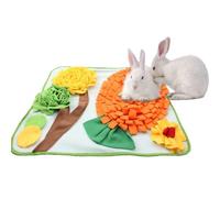 Mat de bisugal para conejos, alfombrilla de alimentación de conejito - Alfombra de alimentación lenta - Tratado dispensador, juguete de enriquecimiento, suministros para mascotas para chinchillas de l