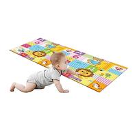 Mat de juegos para bebés 70.87x39.37 pulgadas cómodas estampas de doble estampado de doble estampado plegable piso de protección ambiental para uso de interior estilo 2 ...