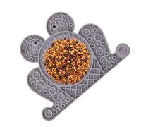 Mat de lamidas para mascotas para perros, alfombra de lamer perros - Cazas de succión de silicona alimentador de perros en forma de rana | Placa sin deslizamiento, bandeja, calmante lento de alimentac