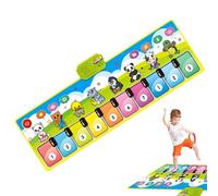 Mat de piano de piso para niños pequeños, alfombra de piano,Alfombra de teclado de piano | Manta de música electrónica con múltiples modos de instrumentos para el hogar, juguete interactivo de rompeca