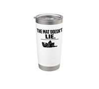 Mat Dosen´t Lie Lucha contra el suelo No-Gi Dojo Vaso térmico de acero inoxidable de doble pared
