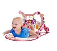 Mat For Floor - Multifunctional 3-in-1 Play Gym With Anti-Fall Walker, Rattle Pedal Piano | Developmental Fine Motor Skills Toy For Boys And Girls, Nursery, Daycare Motor Development