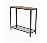 MAT-HAUS Furniture and home decor Consola estrecha con estructura de metal y estante, moderna y versátil para pasillo, sala de estar