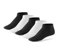 Mat & Vic’s Calcetines cortos - negro y blanco, 35-38, 5 pares